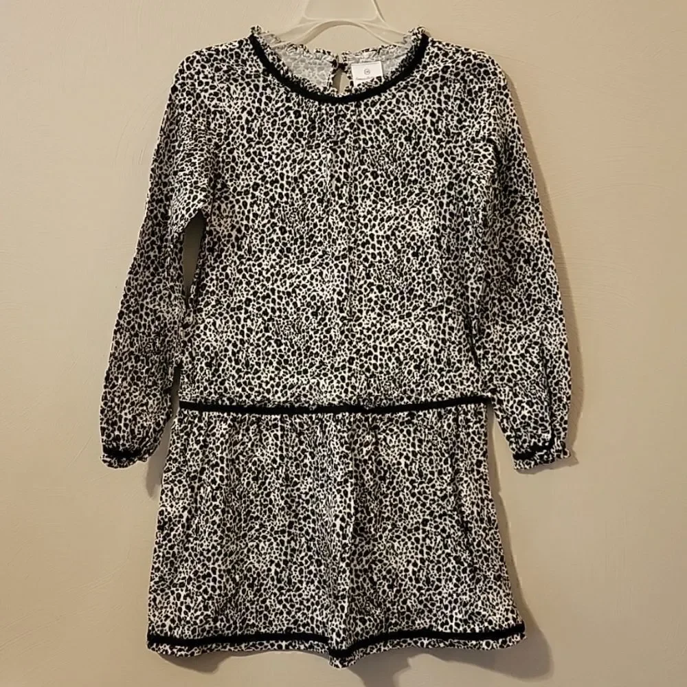 HANNA ANDERSSON LEOPARD PRINT DRESS, SIZE 150 (12)